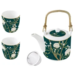 Easy Life Théière avec infuseur et 2 tasses ROYAL PEONIES> Petit Dejeuner|Royal Peonies