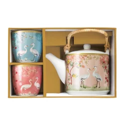 Easy Life Théière de 600 ml avec 2 verres JARDIN DE REVES><noscript><img width=