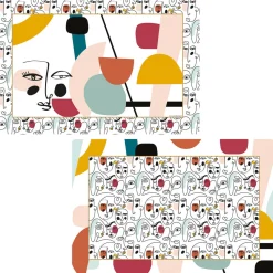 Easy Life Torchon imprimé recto/verso 45×30 en polypropylène. MODERNISM> Coffret Cadeau|Services De Table En Porcelaine​